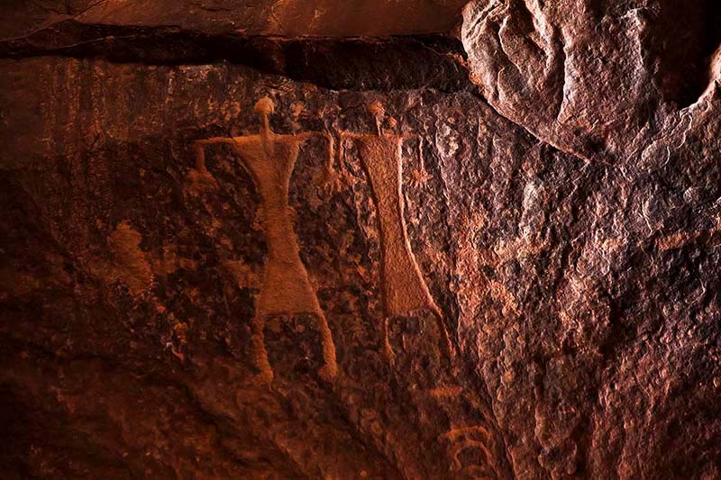 ワディ・ラム　ペトログリフ　ヨルダン Wadi Rum Perroglyph Jordan