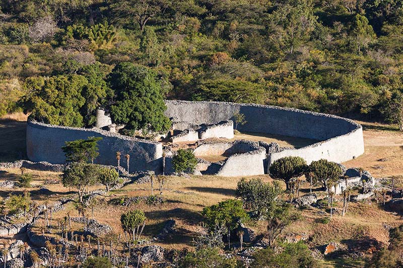 大ジンバブエ　大神殿　Great Zimbabwe Great Enclosure