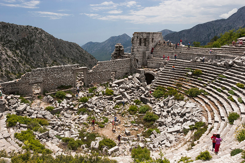 劇場　テルメッソス　遺跡　トルコ　theatre termessos turkey