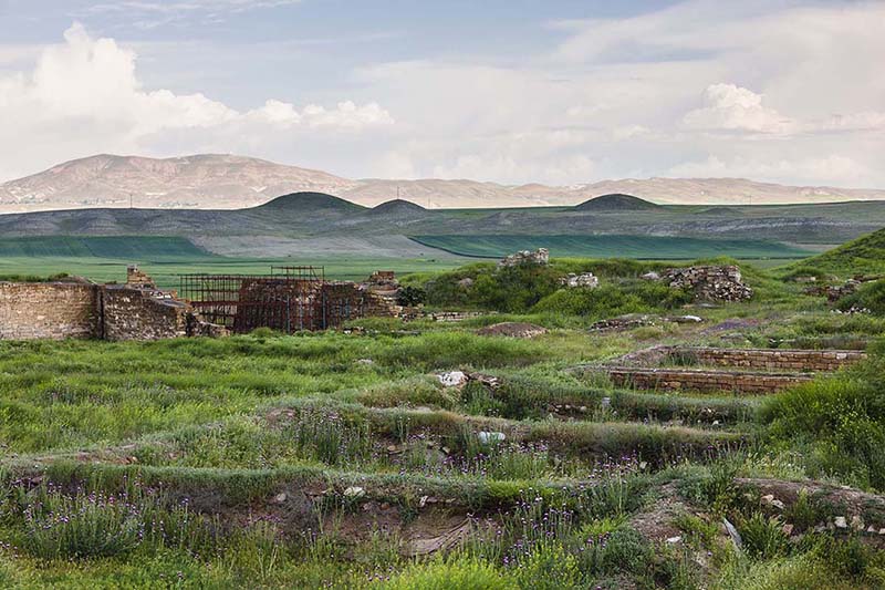 ゴルディオン　円形墳墓群　トルコ　gordion ruins tomb tumulus turkey