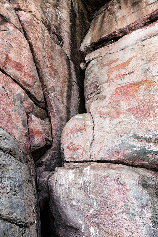 ツォディロ・ヒルズ　古代岩絵　ボツワナ　rock paintings tsodilo hills botswana