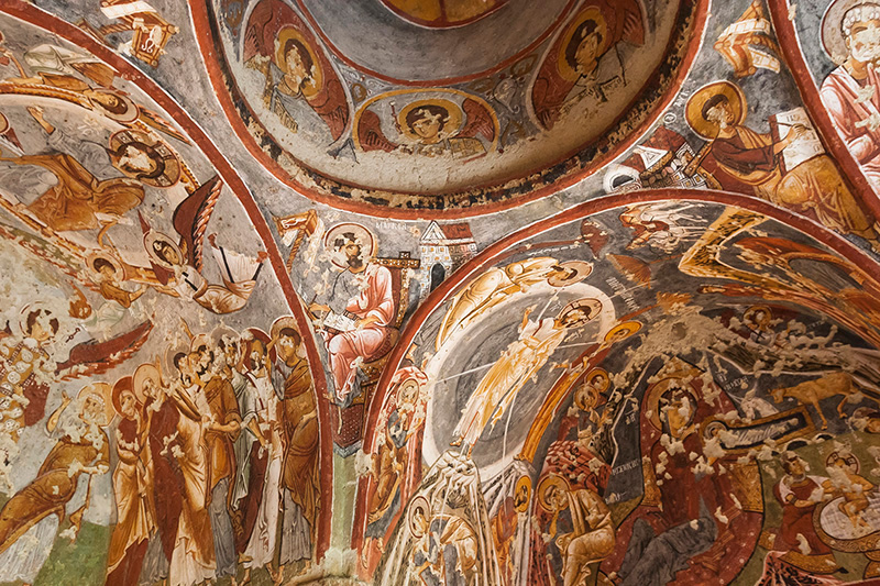 カッパドキア　ギョレメ野外博物館　トルコ　Cappadocia church Goreme Turkey