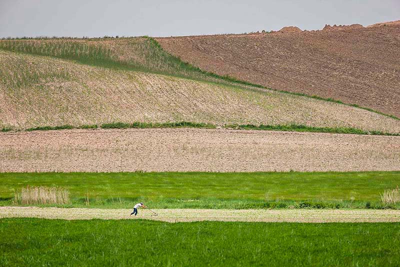 アナトリア高原　田園風景 トルコAgricultural fields Anatolia Turkey