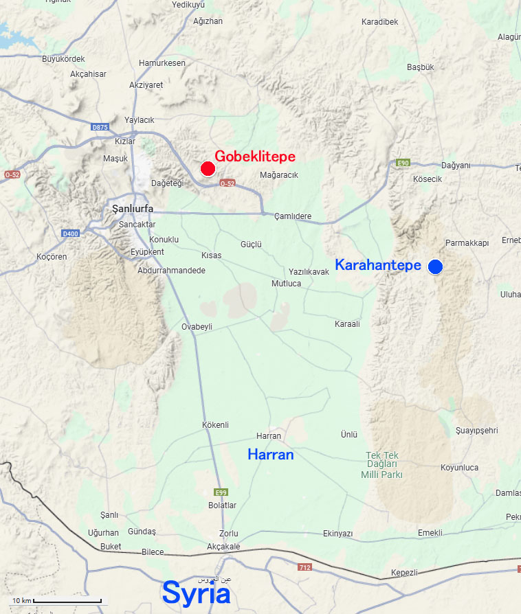 トルコ地図　ギョベクリテペ　turkey map gobekli tepe