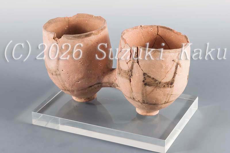 ハラッパ遺跡　双胴カップ　パキスタン　harappan pottery pakistan