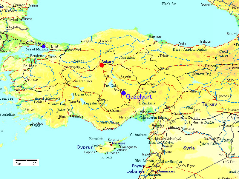 トルコ地図 turkey map