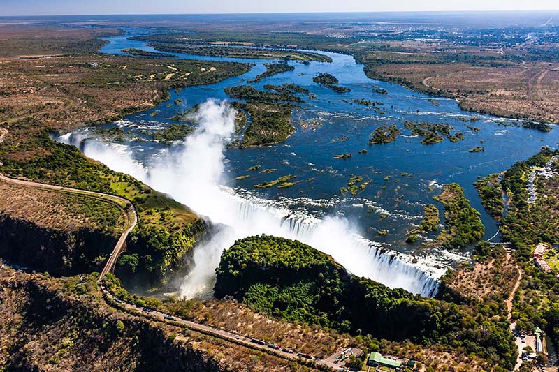 ヴィクトリア滝　ジンバブエ victoria falls zimbabwe