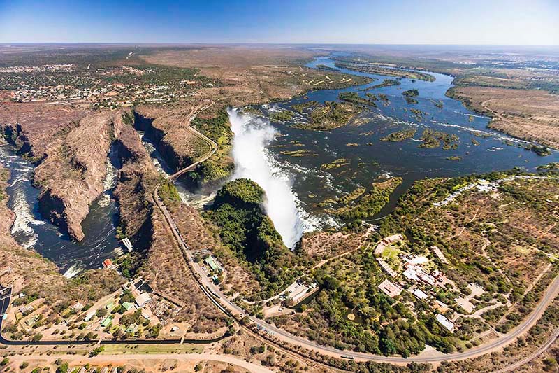 ヴィクトリア滝　ザンベジ河　ジンバブエvictoria falls zambezi river zimbabwe