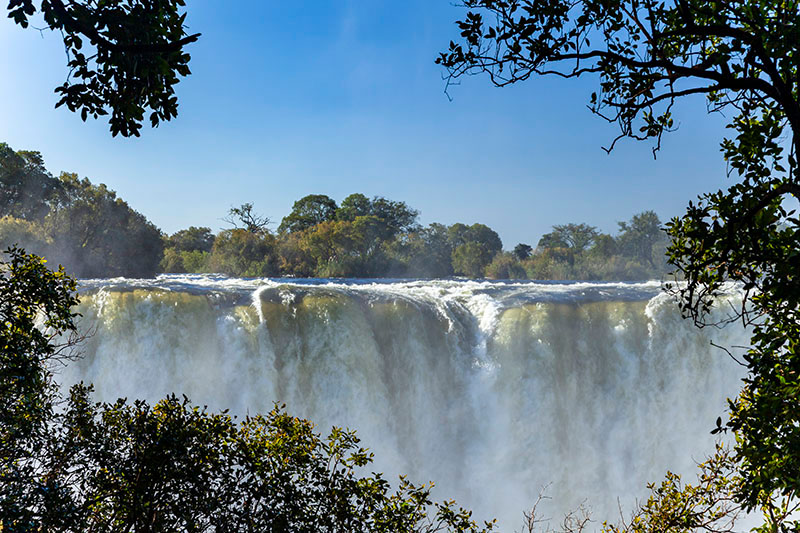 ヴィクトリア滝　ジンバブエ　滝公園遊歩道 victoria falls trek course zimbabwe